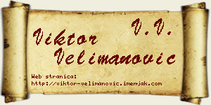 Viktor Velimanović vizit kartica